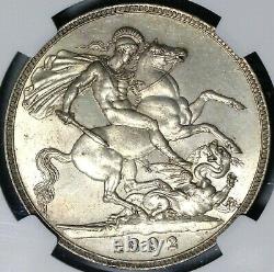 1892 NGC MS 62 Victoria Crown Great Britain Jubilee Silver Coin (20121702C)