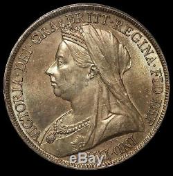 1893 Great Britain LVI Edge One Crown Silver Coin PCGS MS 64 KM# 783