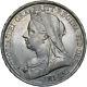 1893 Lvi Crown Victoria British Silver Coin Very Nice