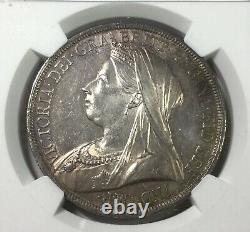 1893 LVI Great Britain Crown NGC MS62 Mint State Coin Original light Toner Nice