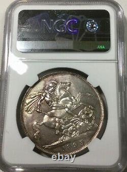 1893 LVI Great Britain Crown NGC MS62 Mint State Coin Original light Toner Nice