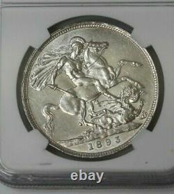 1893 LVI Great Britain Silver Crown NGC AU Details #68173JR