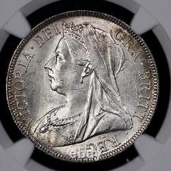 1894 Great Britain Silver Half Crown NGC MS 62 1/2C