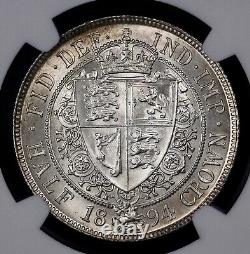 1894 Great Britain Silver Half Crown NGC MS 62 1/2C