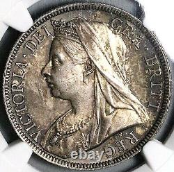 1894 NGC MS 63 Victoria 1/2 Crown Great Britain Sterling Silver Coin (23080601C)