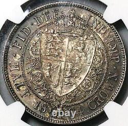 1894 NGC MS 63 Victoria 1/2 Crown Great Britain Sterling Silver Coin (23080601C)