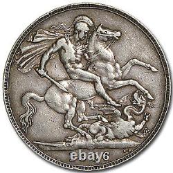 1896 Great Britain Silver Crown LX XF SKU#34885