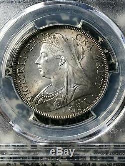 1898 Great Britain 1/2 Half Crown PCGS MS64 Lot#G479 Silver! Nice Toning