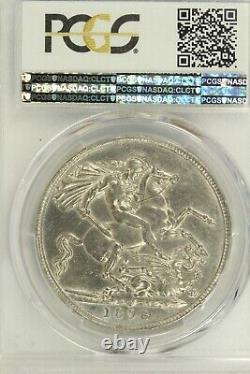 1898 Great Britain Silver Crown S-3937 LXII Edge PCGS AU53