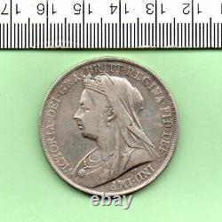 1900 LXIV Queen Victoria Old Head Silver Capsuled Crown