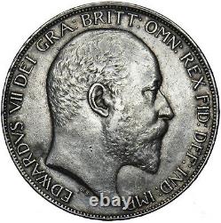 1902 Crown Edward VII British Silver Coin V Nice