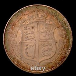 - 1902 Great Britain Edward VII Half Crown Matte Proof