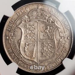 1902, Great Britain, Edward VII. Nice Certified Silver ½ Crown Coin. NGC MS-62