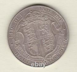 1902 Matt Proof Edward VII Silver Half Crown In Near Mint Condition