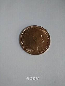 1907 Great Britain half sovereing GOLD coin Edward Vll circulated