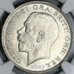 1923 NGC MS 64 1/2 Crown George V Great Britain Silver Coin (21061101C)