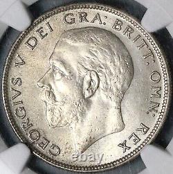 1928 NGC MS 63 1/2 Crown George V Great Britain Mint State Silver Coin 23102001C