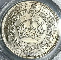 1929 PCGS MS 63 George V Crown Great Britain Silver Coin 4994 Minted (17122105D)