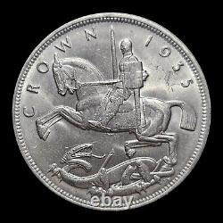 1935 Great Britain Crown. 500 Silver UNC