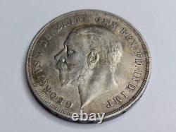 1935 Great Britain One 1 CROWN Silver Coin KING GEORGE V