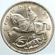 1935 Great Britain Uk King George V On Horseback Old Silver Crown Coin I101107