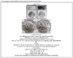 1935 Great Britain UK King GEORGE V on Horseback Silver Crown Coin NGC i105863