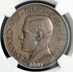 1936 (1987), Great Britain, Edward VIII. Silver Fantasy Crown Coin. NGC MS-62