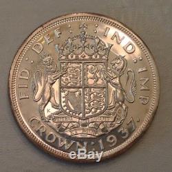 - 1937 Great Britain One Crown Cameo Proof George VI Sale Priced
