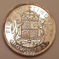 - 1937 Great Britain One Silver Crown George VI Proof