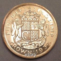 - 1937 Great Britain One Silver Crown George VI Proof