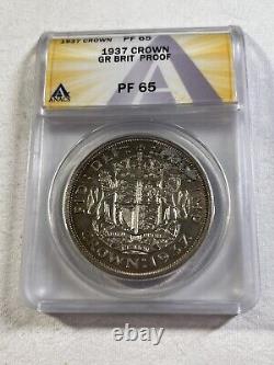 1937 Great Britain Proof Crown Graded PR 65 by ANACS
