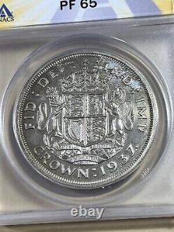 1937 Great Britain Proof Crown Graded PR65 by ANACS
