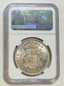 1937 Great Britain Silver Crown Ngc Ms63