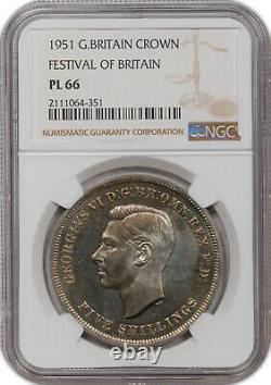 1951 Great Britain Crown Festival Of Britain Ngc Pl 66 Only 2 Graded Higher