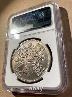 1953 Great Britain One Crown QEII Coronation NGC MS 65 Copper-Nickel