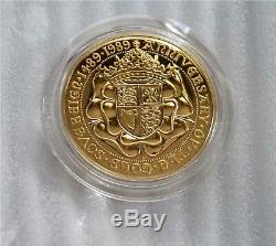 1989 Great Britain 5 Pounds Gold Crown Coin 500th Anniversary of Sovereign