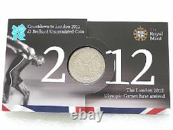 2012 Royal Mint London Olympic Games Countdown BU £5 Five Pound Crown Coin