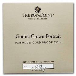 2021 Great Britain 2 oz Gold The Gothic Crown (Portrait) SKU#248187