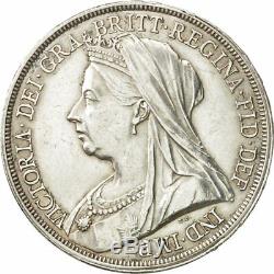 #480950 Great Britain, Victoria, Crown, 1893, AU(55-58), Silver, KM783