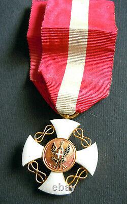 Brilliant Italy Order of the Crown Commanders Cross 18ct Gold very good