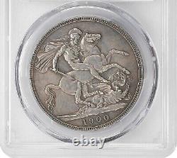G. B. Victoria 1900 1 Crown Silver Coin, Pcgs Certified Uncirculated Details