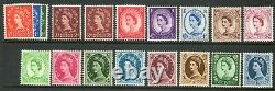 GB 1955 SG540-556 St Edward crown watermark unmounted mint set stamps cat £160