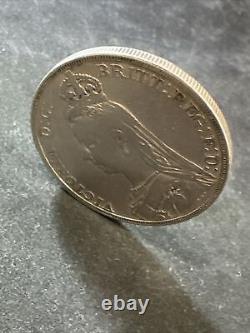 GREAT BRITAIN 1889 Silver (. 925)coin 1 Crown Queen Victoria (1819 1901)