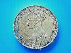 GREAT BRITAIN GOTHIC CROWN 1847. VITTORIA, Corona Gotica RR coin
