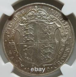 GREAT BRITAIN silver 1/2 Half Crown 1919 NGC AU 58 UNC George V