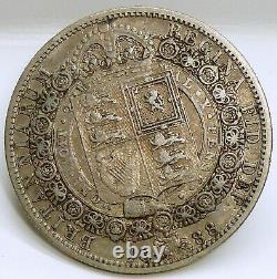 Great Britain 1/2 Crown KM# 764 QUEEN VICTORIA COIN, SILVER 14.1380g