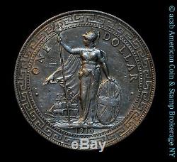 Great Britain 1 Trade Dollar 1910 B AU UNC silver KM# T5 Potential 10/00