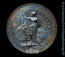 Great Britain 1 Trade Dollar 1912 B AU UNC silver KM# T5 Frosty White