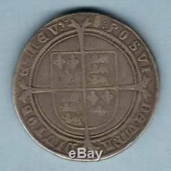 Great Britain. 1552 Edward VI Crown. Fine Silver Issue. MM-Tun. VF