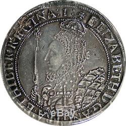 Great Britain 1601Elizabeth I Silver Crown PCGS XF Great Portrait